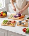 Kitsure 3-Piece Wooden Cutting Board Set