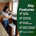 TAMP-IT Manual Trash Compactor Tool for Kitchen