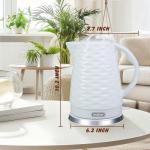 Longseed 1.5L Ceramic Electric Kettle, White