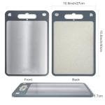 Double-Sided Stainless Steel Cutting Board, Large