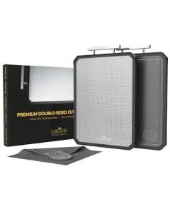 Stainless Steel Double-Sided Chopping Board with Wheat Straw