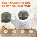 Longseed 1.5L Ceramic Electric Kettle, White