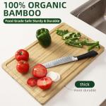 Large Bamboo Cutting Board with Juice Groove