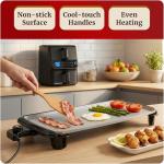 Elite Gourmet 10" Electric Griddle with Non-Stick Surface