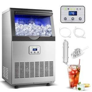 110lbs Ice Maker Machine with Auto Self-Cleaning