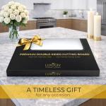 Stainless Steel Double-Sided Chopping Board with Wheat Straw