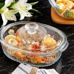 Glass Casserole Baking Dishes Set with Lids