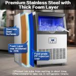 110lbs Ice Maker Machine with Auto Self-Cleaning