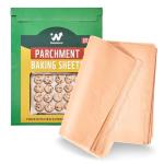 120PCS Pre-Cut Unbleached Non-Stick Parchment Paper