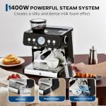 PeacefulHues 20-Bar Espresso Machine with Grinder