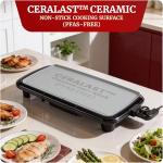 Elite Gourmet 10" Electric Griddle with Non-Stick Surface