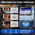 110lbs Ice Maker Machine with Auto Self-Cleaning