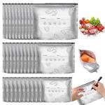 30PCS Reusable Aluminum Foil Storage Bags with Zipper