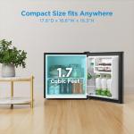 Midea 1.7 Cu Ft Compact Mini Fridge - Black