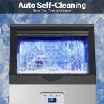 110lbs Ice Maker Machine with Auto Self-Cleaning
