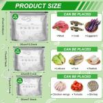 30PCS Reusable Aluminum Foil Storage Bags with Zipper