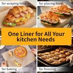 120PCS Pre-Cut Unbleached Non-Stick Parchment Paper