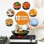 Daoseolo 1800W Portable Electric Stove with Timer
