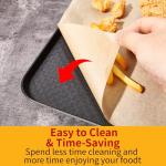 120PCS Pre-Cut Unbleached Non-Stick Parchment Paper