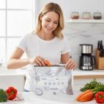 30PCS Reusable Aluminum Foil Storage Bags with Zipper