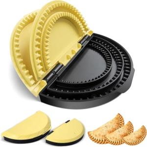 Tortilla Sealer Quesadilla Maker, 3-in-1 Tortilla Press Crimper for 6/8/10 Inch Wraps, Burrito Taco Press, Adjustable Empanada Maker for Sealed Quesadillas and Dumplings (6"+8"+10")