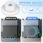 Unomor 3pcs Freezer Drain Plugs Replacement Silicone Chest Freezer Hole Plug-High-Efficiency Sealing Hole Stoppers