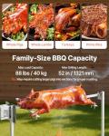 VEVOR Rotisserie Grill, 52in Electric Rotisserie Grill Kit 8 Level Height, BBQ Grills Rotisseries Kit with 88 lbs Load Capacity, Asador de Puerco, Stainless Steel Automatic Grilling Kits for Parties