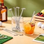 Teenyyou 20 Metal Golf Cocktail Stirrer Reusable Cocktail Beverage Stirrer Outdoor Sports Party Clubhouse and Outing Decoration for Garnish or Mixers (Golf Putter Style)