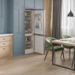 Carlton 10.5 cu. ft. Bottom Freezer Refrigerator with Adjustable Cooling Zones, Reversible Doors in Stainless Steel