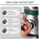 Electric Grinder for Kitchen - 500W Grain Mill with 3 Stainless Steel Blades, Versatile Spice Grinder for Coffee, Grinding Spices, Bean, Grains, Nuts (Green)