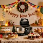 Stand Mixer Hand Mixer Kitchen Electric - 2-IN-1 3.2 QT Auto-Rotating Bowl & Beater Tilt-Head Small Standing Mixer, 250 Watt 5-Speed with Turbo Boost Household Mixer with Beaters & Dough Hooks