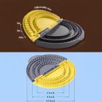 Tortilla Sealer Quesadilla Maker, 3-in-1 Tortilla Press Crimper for 6/8/10 Inch Wraps, Burrito Taco Press, Adjustable Empanada Maker for Sealed Quesadillas and Dumplings (6"+8"+10")