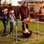 VEVOR Rotisserie Grill, 52in Electric Rotisserie Grill Kit 8 Level Height, BBQ Grills Rotisseries Kit with 88 lbs Load Capacity, Asador de Puerco, Stainless Steel Automatic Grilling Kits for Parties