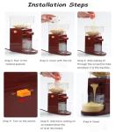 DBXMJWCMDT Electric Nut Grinder Peanut Butter Maker Machine, 500ml Large-Capacity Almond/Cashew/Sesame Grinding Mill with Non-Slip Base, Efficient Home & Commercial Nut Butter Processor