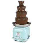Nostalgia 4 Tier Electric Chocolate Fondue Fountain Machine for Parties - Melts Cheese, Queso, Candy, and Liqueur - Dip Strawberries, Apple Wedges, Vegetables, and More - 32-Ounce - Aqua