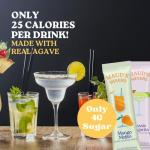 Maud's Mixers Variety Pack Cocktail Mix, 12 ct, Mocktail Non-Alcoholic Drinks - Made with Real Agave - Low Calorie, Low Sugar, Easy to Mix