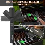 Electric Grill Brush, Cordless Electric BBQ Grill Cleaner with Powerful Motor, Rechargeable Grill Cleaning Brush for Burnt-On Grease & Grill Grates