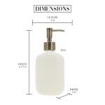 Pavilion Gift Company - Mr & Mrs - 13.5 oz 400 mL Square Decorative Refillable Countertop Sink Soap Lotion Sanitizer Pump Dispenser Kitchen Bathroom Marriage Wedding Bride Engagement Honeymoon Gift