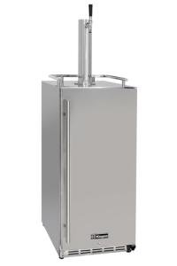 Kegco 15" Wide Single Tap Stainless Steel Built-In Outdoor Commercial Kegerator HK-15-SS