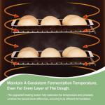 CIELOBLOEN 40L Bread Proofing Box, Removable Electric Dough Proofer Machine with Adjustable Temperature, Timing & Automatic Humidity Control for Perfect Home Baking 110V