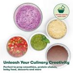 BELLA Immersion Hand Blender, Portable Mixer with Whisk Attachment - Electric Handheld Juicer, Shakes, Baby Food and Smoothie Maker, Stainless Steel, Grey