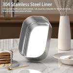 Genuine sealjoyous Yogurt Maker Machine with Adjust Temp(21°C-45°C/70°F-113°F)&Time(1-99h)304 Stainless Steel Inner Bowl(1.6 Quart) (Standard version)