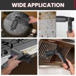 Electric Grill Brush, Cordless Electric BBQ Grill Cleaner with Powerful Motor, Rechargeable Grill Cleaning Brush for Burnt-On Grease & Grill Grates