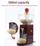 Peanut Butter Grinder Machine ， Commercial-Grade Electric Nut Butter Maker & Grinder - 500mL Large Capacity for Almonds, Cashews, Seeds ，Non-Slip Base & Easy-Clean Design