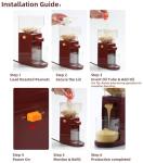 Peanut Butter Grinder Machine ， Commercial-Grade Electric Nut Butter Maker & Grinder - 500mL Large Capacity for Almonds, Cashews, Seeds ，Non-Slip Base & Easy-Clean Design