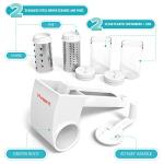 Italian Rotary Cheese Grater with Handle - Heavy-Duty