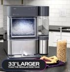 GE Profile Opal 2.0 XL with 1 Gallon Tank, Chewable Crunchable Countertop Nugget Ice Maker, Scoop included, 38 lbs in 24 hours, Pellet Ice Machine with WiFi & Smart Connected, Stainless Steel