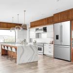 DUURA Elite DE210FDBMDSS Refrigerator Built in with French Doors Adjustable Glass Shelves Dual Drawer Bottom Freezer with Ice Maker, LED Interior Light and Stainless Steel Exterior, 36-Inch, Metallic