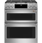 GE C2S950P2MS1 Cafe 30 inch Smart Double-Oven Range With Convection Bundle with Premium 3 YR CPS Enhanced Protection Pack