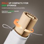 Heapsion Food Warming Mat, Electric Plate with 6 Level Temp 5 Hour Timer, 24x15'' Roll-Up Portable Warming Tray for Dinner Parties, Gatherings, and Holidays (Beige)